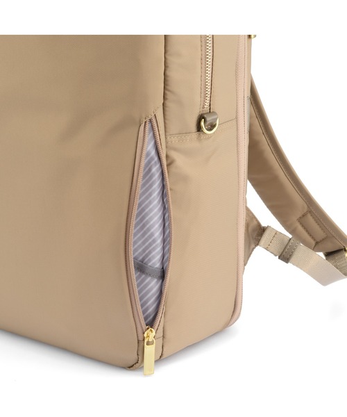 ACE GENE(エースジーン)の「【ace. GENE/エースジーン】 フィッテム ビジネスリュック 22L(25L)(バックパック/リュック・レディース・チャコール/ブラック系その他/ブラック/ベージュ・FREE)」の15枚目の写真