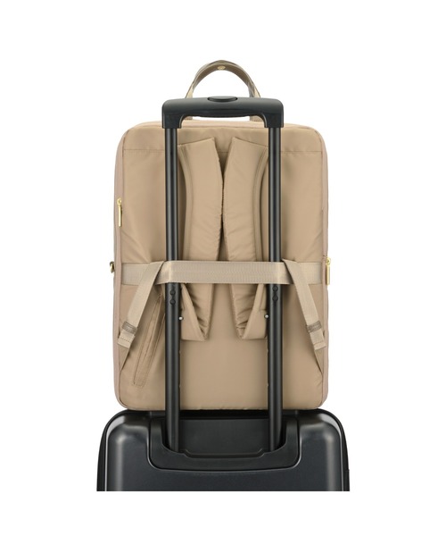 ACE GENE(エースジーン)の「【ace. GENE/エースジーン】 フィッテム ビジネスリュック 22L(25L)(バックパック/リュック・レディース・チャコール/ブラック系その他/ブラック/ベージュ・FREE)」の17枚目の写真