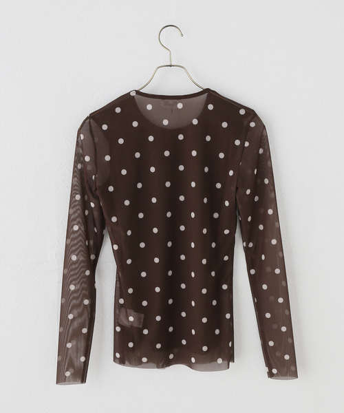 IENA(イエナ)の「BAUM UND PFERDGARTEN/バウム ウンド ヘルガーデン RECY MESH T Tシャツ JODIE24953(Tシャツ/カットソー・レディース・ブラウン・FREE)」の2枚目の写真