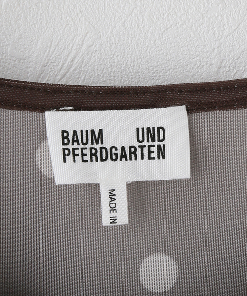 IENA(イエナ)の「BAUM UND PFERDGARTEN/バウム ウンド ヘルガーデン RECY MESH T Tシャツ JODIE24953(Tシャツ/カットソー・レディース・ブラウン・FREE)」の4枚目の写真