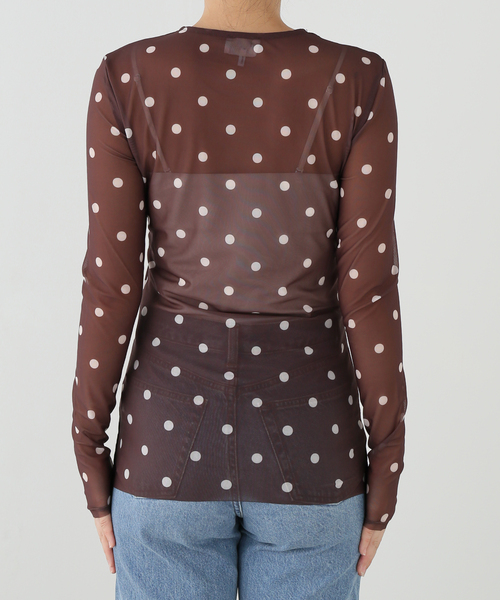IENA(イエナ)の「BAUM UND PFERDGARTEN/バウム ウンド ヘルガーデン RECY MESH T Tシャツ JODIE24953(Tシャツ/カットソー・レディース・ブラウン・FREE)」の9枚目の写真