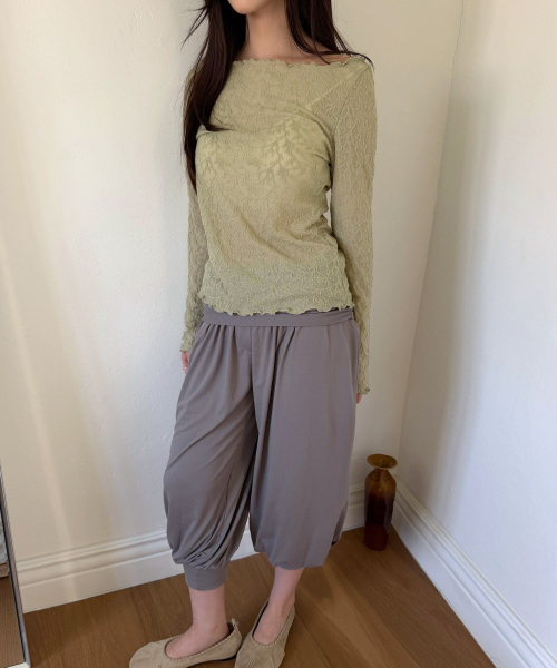 ASURA（アスラ）の「ジャガードテクスチャーT（ライトグリーン）（Tシャツ/カットソー・レディース・その他・OS）」の5枚目の写真