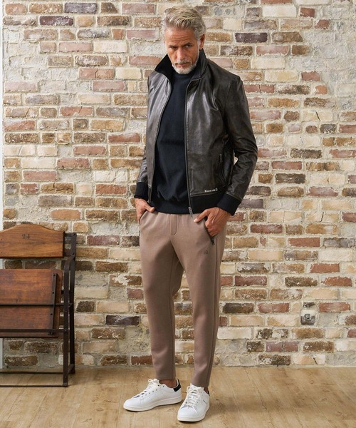 Maison code 13(メゾンコードサーティーン)の「mj11805- Synthetic Leather Ribbed Jacket シンセティックレザージャケット(M26W-13)(ブルゾン・メンズ・ダークブラウン/ブラウン・S/M/L)」の14枚目の写真