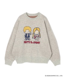 【sanrio characters】パティ&ジミージャガードニットプルオーバー