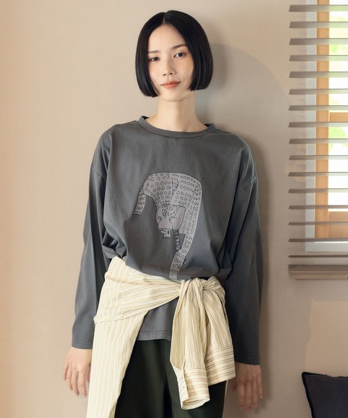 studio CLIP(スタディオクリップ)の「【嬉々!!CREATIVE×daily CLIP】ピグメントロングスリーブTシャツ(Tシャツ/カットソー・レディース・その他2/その他1・FREE)」の6枚目の写真