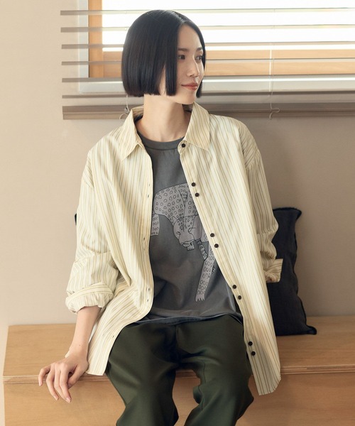 studio CLIP(スタディオクリップ)の「【嬉々!!CREATIVE×daily CLIP】ピグメントロングスリーブTシャツ(Tシャツ/カットソー・レディース・その他2/その他1・FREE)」の7枚目の写真