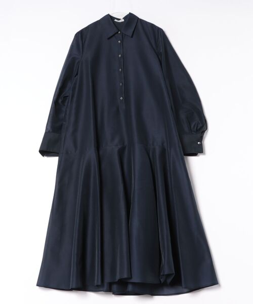 CLANE(クラネ)の「CLANE/クラネ/STRUCTURED VOLUME ONEPIECE(ワンピース・レディース・ブラウン/ネイビー/アイボリー・1)」の3枚目の写真