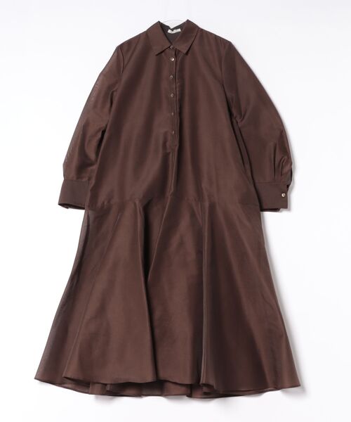 CLANE(クラネ)の「CLANE/クラネ/STRUCTURED VOLUME ONEPIECE(ワンピース・レディース・ブラウン/ネイビー/アイボリー・1)」の2枚目の写真