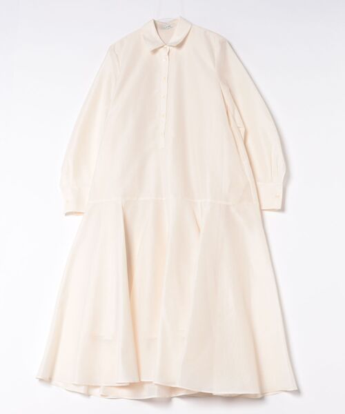 CLANE(クラネ)の「CLANE/クラネ/STRUCTURED VOLUME ONEPIECE(ワンピース・レディース・ブラウン/ネイビー/アイボリー・1)」の1枚目の写真