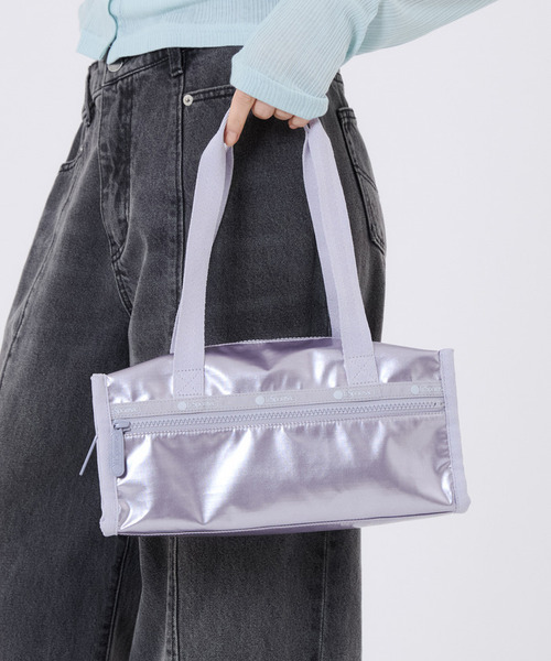 LeSportsac（レスポートサック）の「E/W SQUARE SHOULDER  シルバーライラックシャイン（トートバッグ・レディース・パープル・FREE）」の2枚目の写真