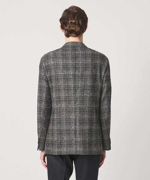 UNITED ARROWS(ユナイテッドアローズ)の「ブークレ チェック シングル 3ボタン テーラードジャケット CーMODEL(テーラードジャケット・メンズ・ダークグレー・48/50/46)」の7枚目の写真