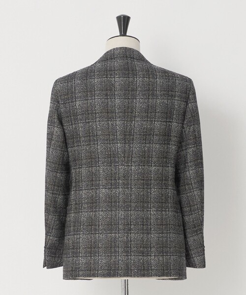 UNITED ARROWS(ユナイテッドアローズ)の「ブークレ チェック シングル 3ボタン テーラードジャケット CーMODEL(テーラードジャケット・メンズ・ダークグレー・48/50/46)」の9枚目の写真