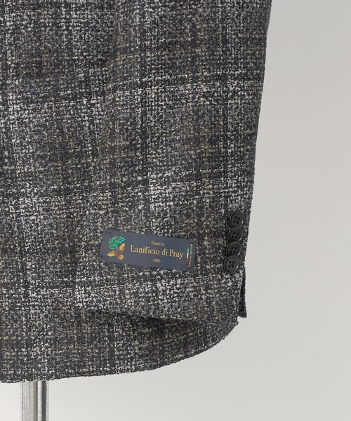 UNITED ARROWS(ユナイテッドアローズ)の「ブークレ チェック シングル 3ボタン テーラードジャケット CーMODEL(テーラードジャケット・メンズ・ダークグレー・48/50/46)」の11枚目の写真