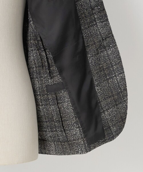 UNITED ARROWS(ユナイテッドアローズ)の「ブークレ チェック シングル 3ボタン テーラードジャケット CーMODEL(テーラードジャケット・メンズ・ダークグレー・48/50/46)」の14枚目の写真