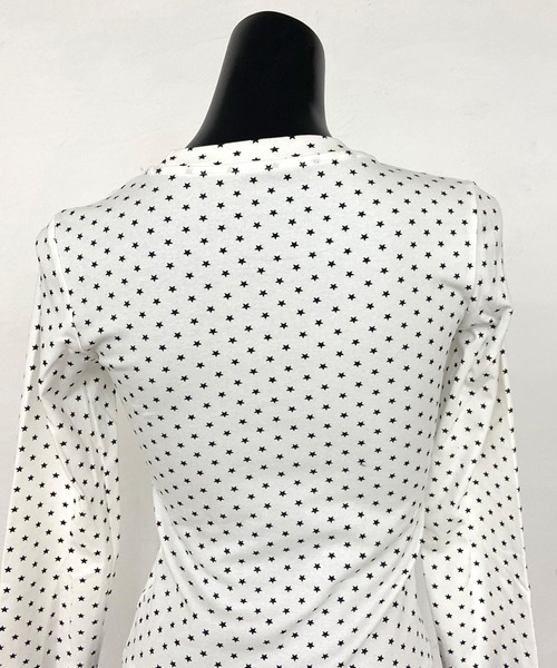 non-hedge(ノンヘッジ)の「スタードットロゴロンT(Tシャツ/カットソー・レディース・ネイビー/オフホワイト・FREE)」の22枚目の写真