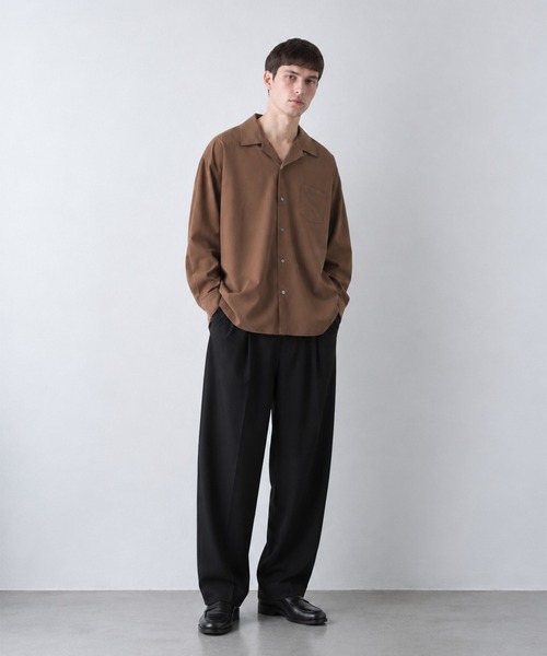 KANEMASA PHIL.(カネマサフィル)の「46G Ether Shirt(シャツ/ブラウス・メンズ・ブラック/ブラウン/ホワイト・M/L)」の4枚目の写真