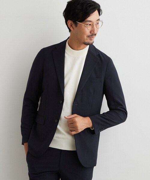 THE SHOP TK （ザ ショップ ティーケー ）の「AVANTメランジ ジャケット（テーラードジャケット・メンズ・ダークオリーブ/ネイビー・02/03/04/01）」の2枚目の写真