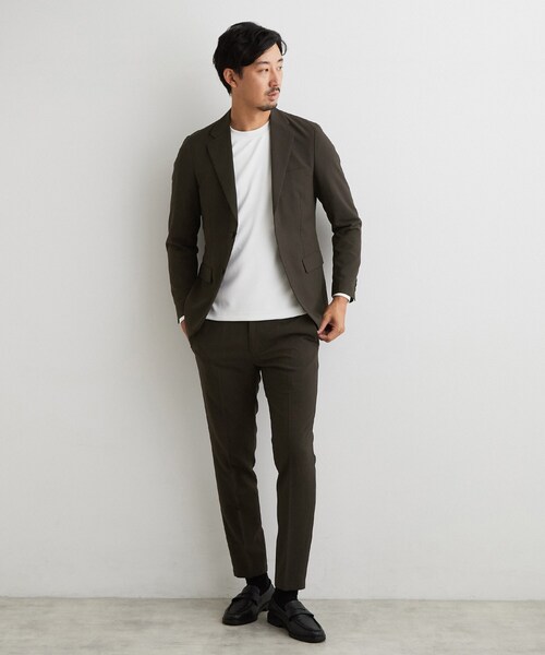 THE SHOP TK （ザ ショップ ティーケー ）の「AVANTメランジ ジャケット（テーラードジャケット・メンズ・ダークオリーブ/ネイビー・02/03/04/01）」の5枚目の写真