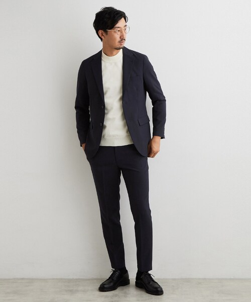 THE SHOP TK （ザ ショップ ティーケー ）の「AVANTメランジ ジャケット（テーラードジャケット・メンズ・ダークオリーブ/ネイビー・02/03/04/01）」の9枚目の写真