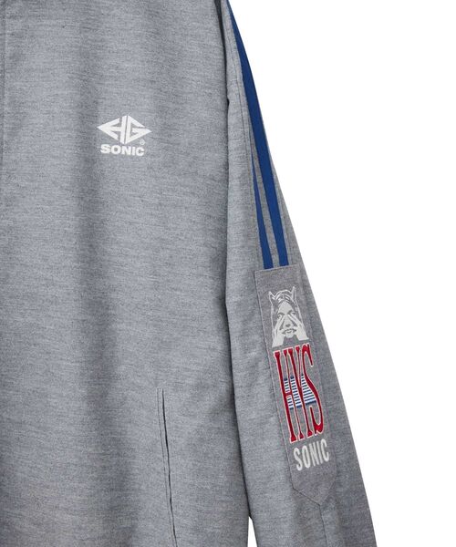 HYSTERIC GLAMOUR（ヒステリックグラマー）の「HYS SONIC刺繍 トラックジャケット（ブルゾン・メンズ・グリーン/ブラック/トップグレー・MEDIUM/SMALL/X-LARGE/LARGE）」の11枚目の写真