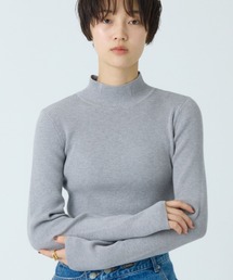 リブタートルネックニット