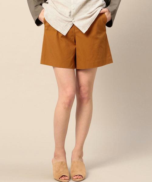 BEAUTY&YOUTH UNITED ARROWS(ビューティーアンドユースユナイテッドアローズ)の「BY コットンダックショートパンツ ◆(その他パンツ・レディース・ネイビー/マスタード・MEDIUM/SMALL)」の1枚目の写真