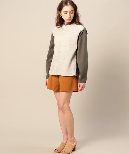 BEAUTY&YOUTH UNITED ARROWS(ビューティーアンドユースユナイテッドアローズ)の「BY コットンダックショートパンツ ◆(その他パンツ・レディース・ネイビー/マスタード・MEDIUM/SMALL)」の6枚目の写真