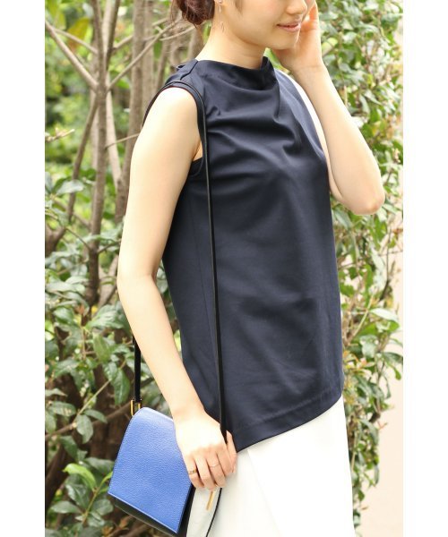 FIGARO Paris（フィガロパリ）の「36Gポンチボトルネックプルオーバー◆（Tシャツ/カットソー・レディース・ネイビー/ホワイト・36/38）」の2枚目の写真