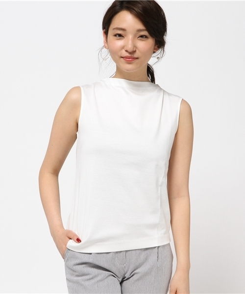 FIGARO Paris（フィガロパリ）の「36Gポンチボトルネックプルオーバー◆（Tシャツ/カットソー・レディース・ネイビー/ホワイト・36/38）」の10枚目の写真