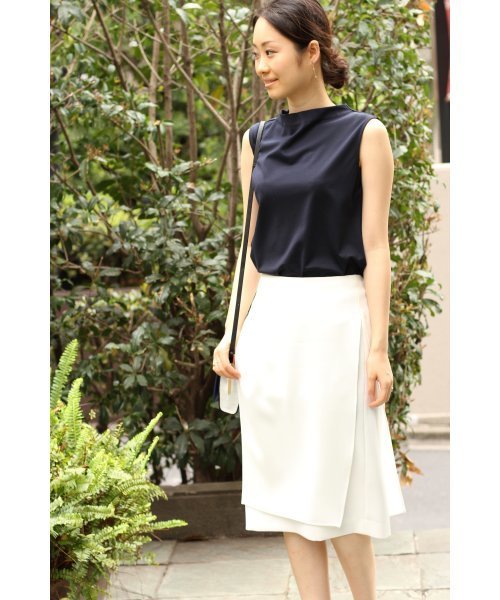 FIGARO Paris（フィガロパリ）の「36Gポンチボトルネックプルオーバー◆（Tシャツ/カットソー・レディース・ネイビー/ホワイト・36/38）」の15枚目の写真