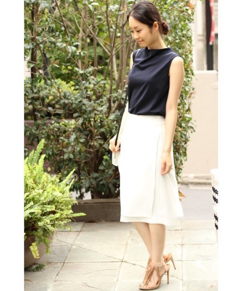 FIGARO Paris（フィガロパリ）の「36Gポンチボトルネックプルオーバー◆（Tシャツ/カットソー・レディース・ネイビー/ホワイト・36/38）」の16枚目の写真