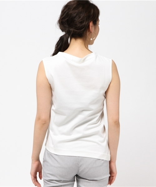 FIGARO Paris（フィガロパリ）の「36Gポンチボトルネックプルオーバー◆（Tシャツ/カットソー・レディース・ネイビー/ホワイト・36/38）」の5枚目の写真