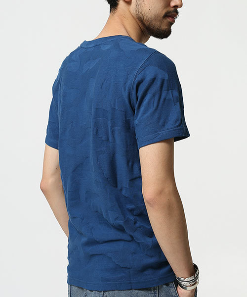 NANO universe(ナノユニバース)の「CamoリンクスTee SS(Tシャツ/カットソー・メンズ・ホワイト/ブルー/ブラック・X-LARGE/SMALL/LARGE/MEDIUM)」の6枚目の写真