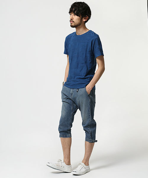 NANO universe(ナノユニバース)の「CamoリンクスTee SS(Tシャツ/カットソー・メンズ・ホワイト/ブルー/ブラック・X-LARGE/SMALL/LARGE/MEDIUM)」の4枚目の写真