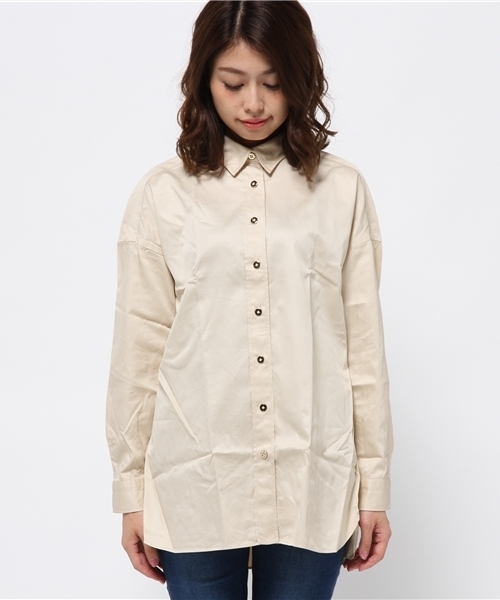 Finamore（フィナモレ）の「Finamore Napoli BIGシルエットシャツ◆（シャツ/ブラウス・レディース・ベージュ・40）」の13枚目の写真