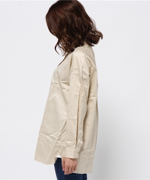 Finamore（フィナモレ）の「Finamore Napoli BIGシルエットシャツ◆（シャツ/ブラウス・レディース・ベージュ・40）」の14枚目の写真