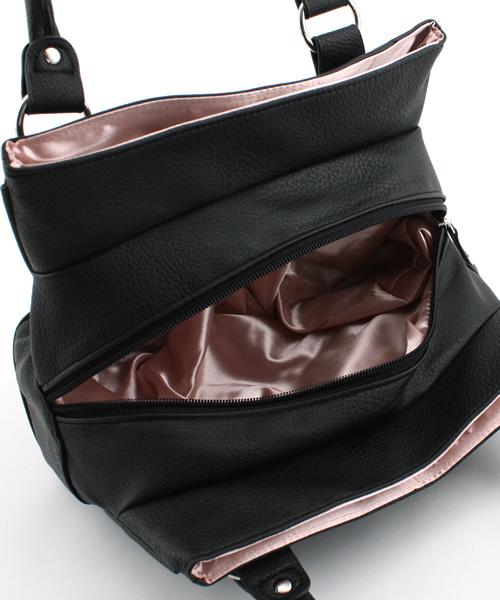 earth music&ecology（アースミュージックアンドエコロジー）の「Ribbon Mini/Bag（ボストンバッグ・レディース・ブラック/ベージュ/ブラウン/アイボリー/シルバー系その他・FREE）」の12枚目の写真