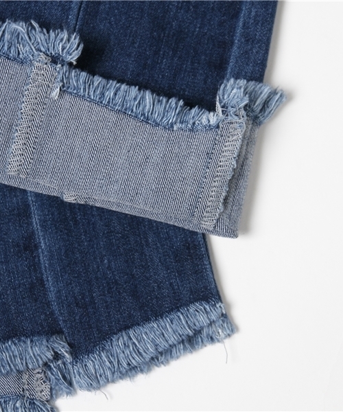 WEGO（ウィゴー）の「DISPARK/ランダムカットフレアデニムパンツ（デニムパンツ・レディース・インディゴブルー・LARGE/MEDIUM）」の13枚目の写真