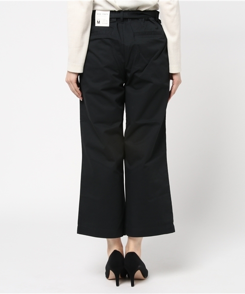 Honeys（ハニーズ）の「チノワイドパンツアンクル丈（チノパンツ・レディース・キャメル/ライトベージュ/ネイビー/ブラック/カーキ/オレンジ/ブラウン/ベージュ・S/LL/L/M）」の14枚目の写真