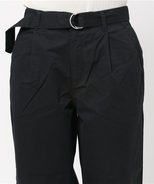 Honeys（ハニーズ）の「チノワイドパンツアンクル丈（チノパンツ・レディース・キャメル/ライトベージュ/ネイビー/ブラック/カーキ/オレンジ/ブラウン/ベージュ・S/LL/L/M）」の15枚目の写真