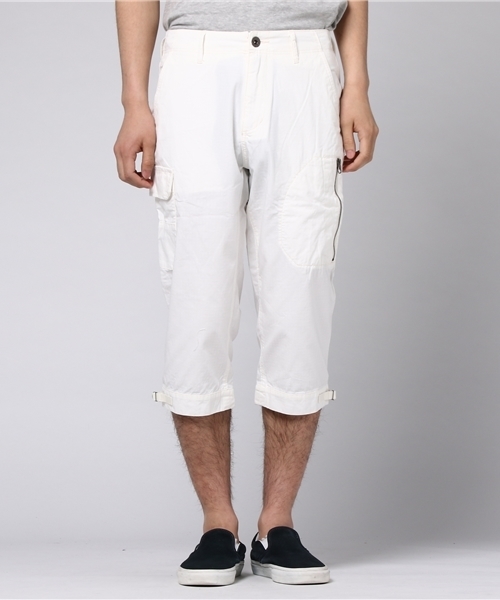 AVIREX（アヴィレックス）の「【直営店限定】avirex/ アヴィレックス / CORDURA MIX TAPE ADJUST CROPPED PANTS/ コーデュラ　ミックス　テープ　アジャスト　クロップドパンツ（カーゴパンツ・メンズ・オレンジ/ホワイト/オリーブ/チャコール・X-LARGE/LARGE/XX-LARGE/MEDIUM）」の7枚目の写真