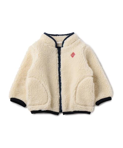 green label relaxing（グリーンレーベルリラクシング）の「【ベビー】ボアジップ ブルゾン（ブルゾン・キッズ・オフホワイト/ネイビー・85）」の2枚目の写真