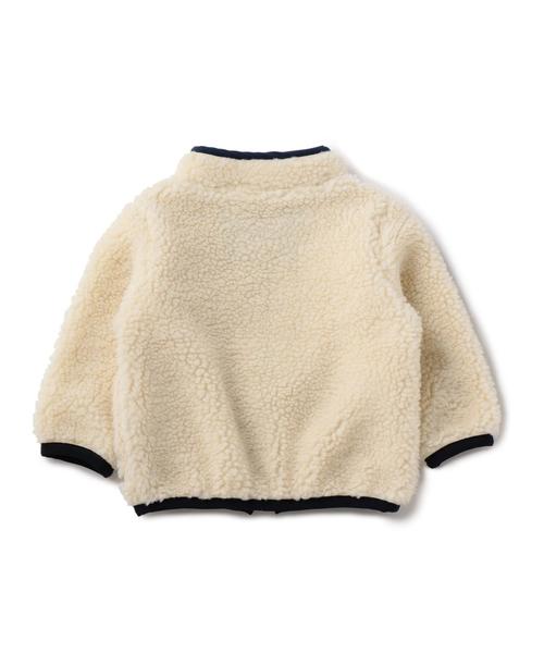 green label relaxing（グリーンレーベルリラクシング）の「【ベビー】ボアジップ ブルゾン（ブルゾン・キッズ・オフホワイト/ネイビー・85）」の17枚目の写真