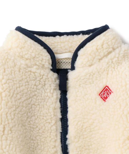 green label relaxing（グリーンレーベルリラクシング）の「【ベビー】ボアジップ ブルゾン（ブルゾン・キッズ・オフホワイト/ネイビー・85）」の18枚目の写真