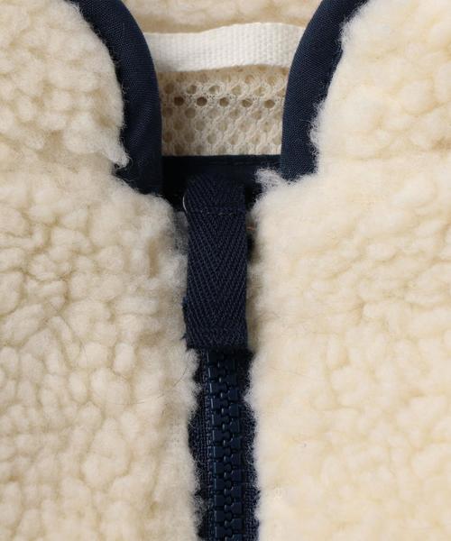 green label relaxing（グリーンレーベルリラクシング）の「【ベビー】ボアジップ ブルゾン（ブルゾン・キッズ・オフホワイト/ネイビー・85）」の14枚目の写真