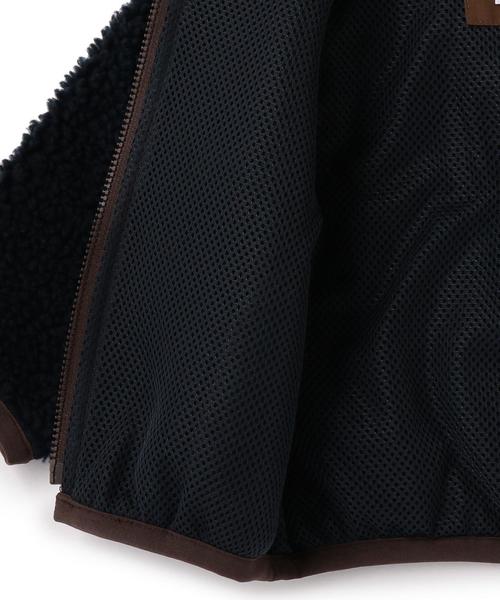 green label relaxing（グリーンレーベルリラクシング）の「【ベビー】ボアジップ ブルゾン（ブルゾン・キッズ・オフホワイト/ネイビー・85）」の10枚目の写真