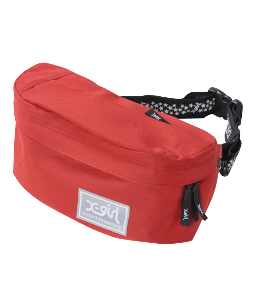 X-girl（エックスガール）の「MOUNTAINEERING BODY BAG（ショルダーバッグ・レディース・ブラック/パープル/レッド・ONE SIZE）」の3枚目の写真