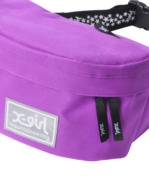 X-girl（エックスガール）の「MOUNTAINEERING BODY BAG（ショルダーバッグ・レディース・ブラック/パープル/レッド・ONE SIZE）」の8枚目の写真