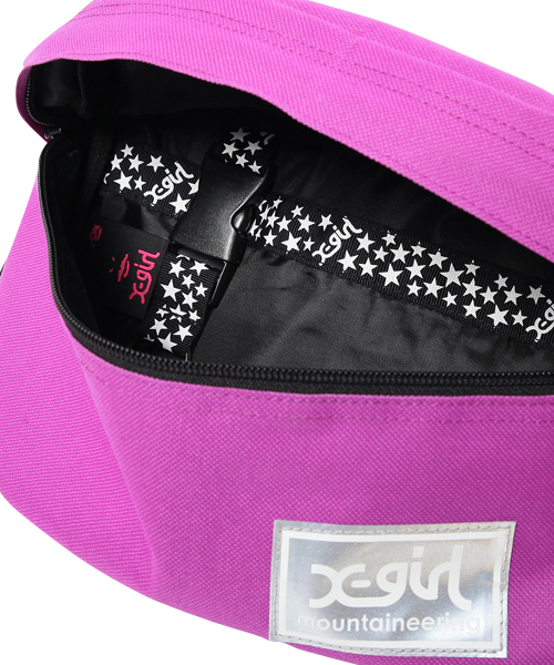 X-girl（エックスガール）の「MOUNTAINEERING BODY BAG（ショルダーバッグ・レディース・ブラック/パープル/レッド・ONE SIZE）」の9枚目の写真