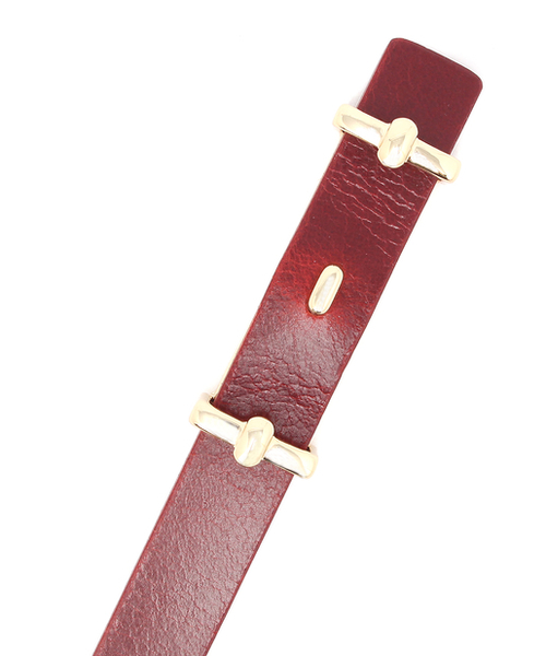 DouDou（ドゥドゥ）の「本革ベルト（ベルト・レディース・ブラック/ホワイト/ダークブラウン/レッド・FREE）」の7枚目の写真